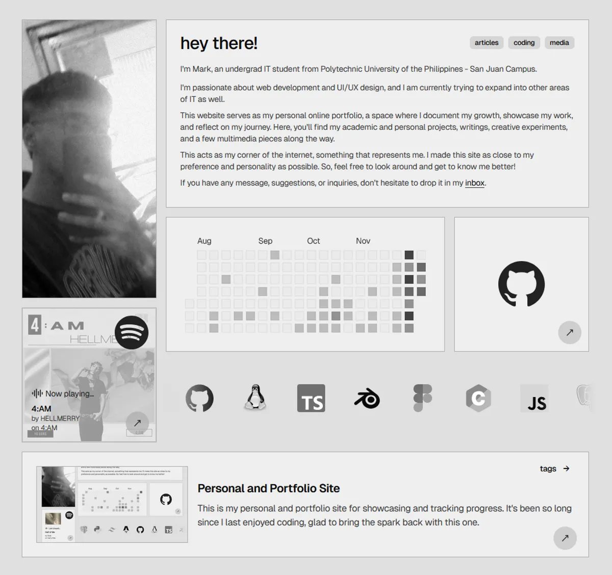 Personal and Portfolio Site