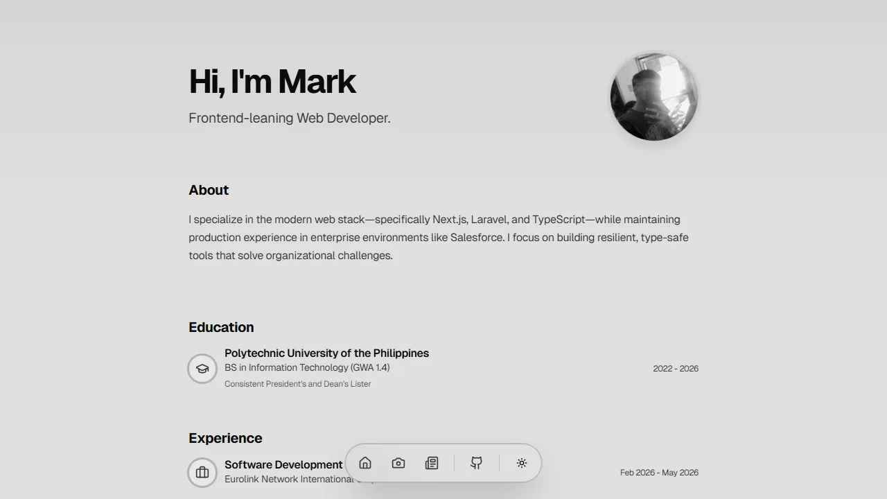 Personal and Portfolio Site